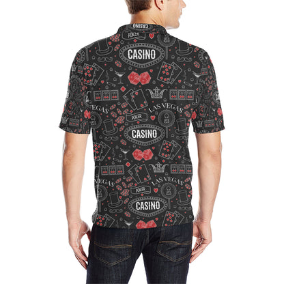 Casino Pattern Print Design 04 Men Polo Shirt