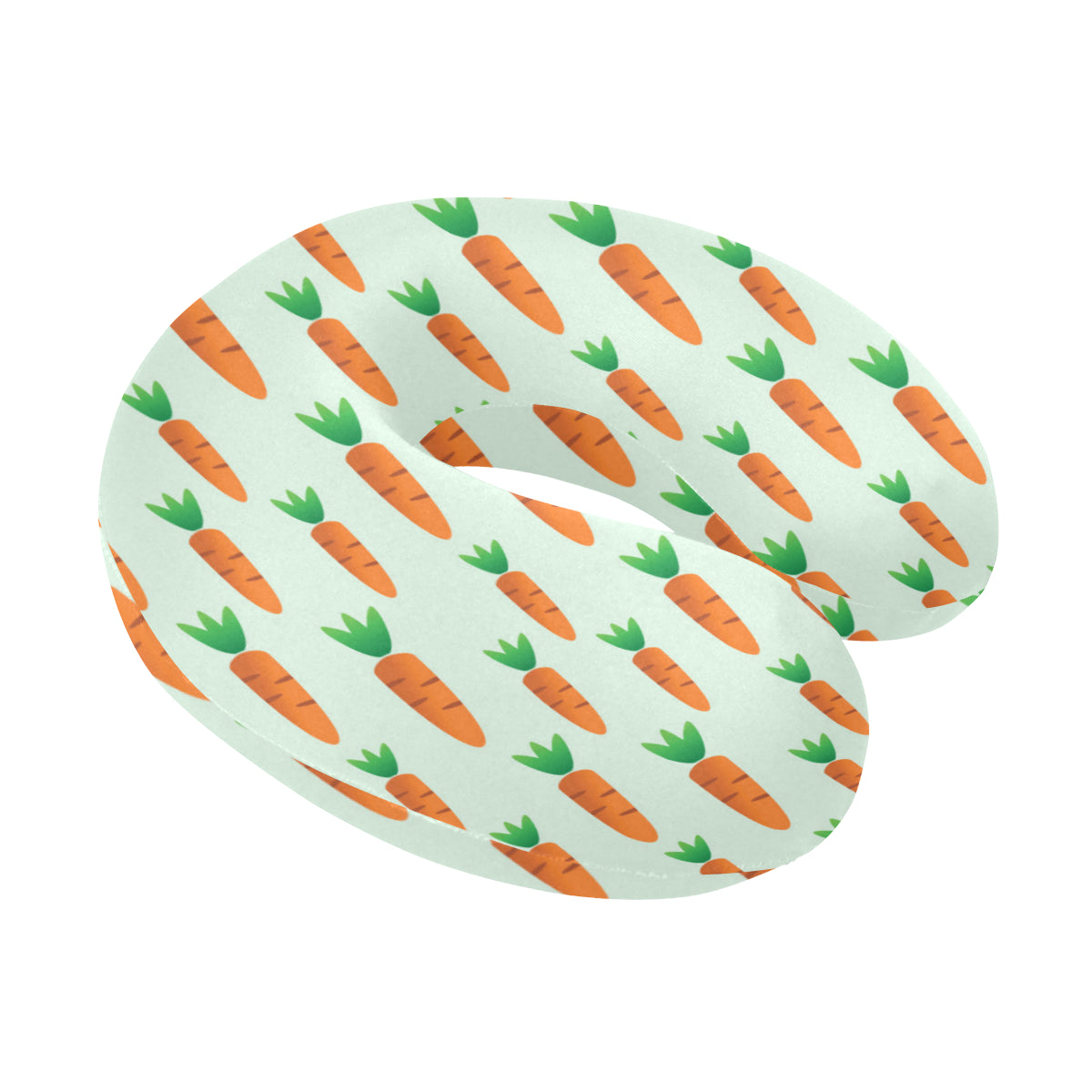 Carrot Pattern Print Design 05 U-Shaped Travel Neck Pillow