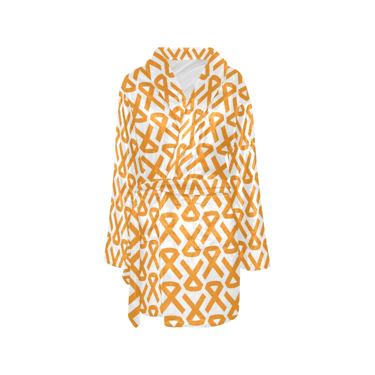 Appendix cancer Pattern Print Design 02 Women's Fleece Robe