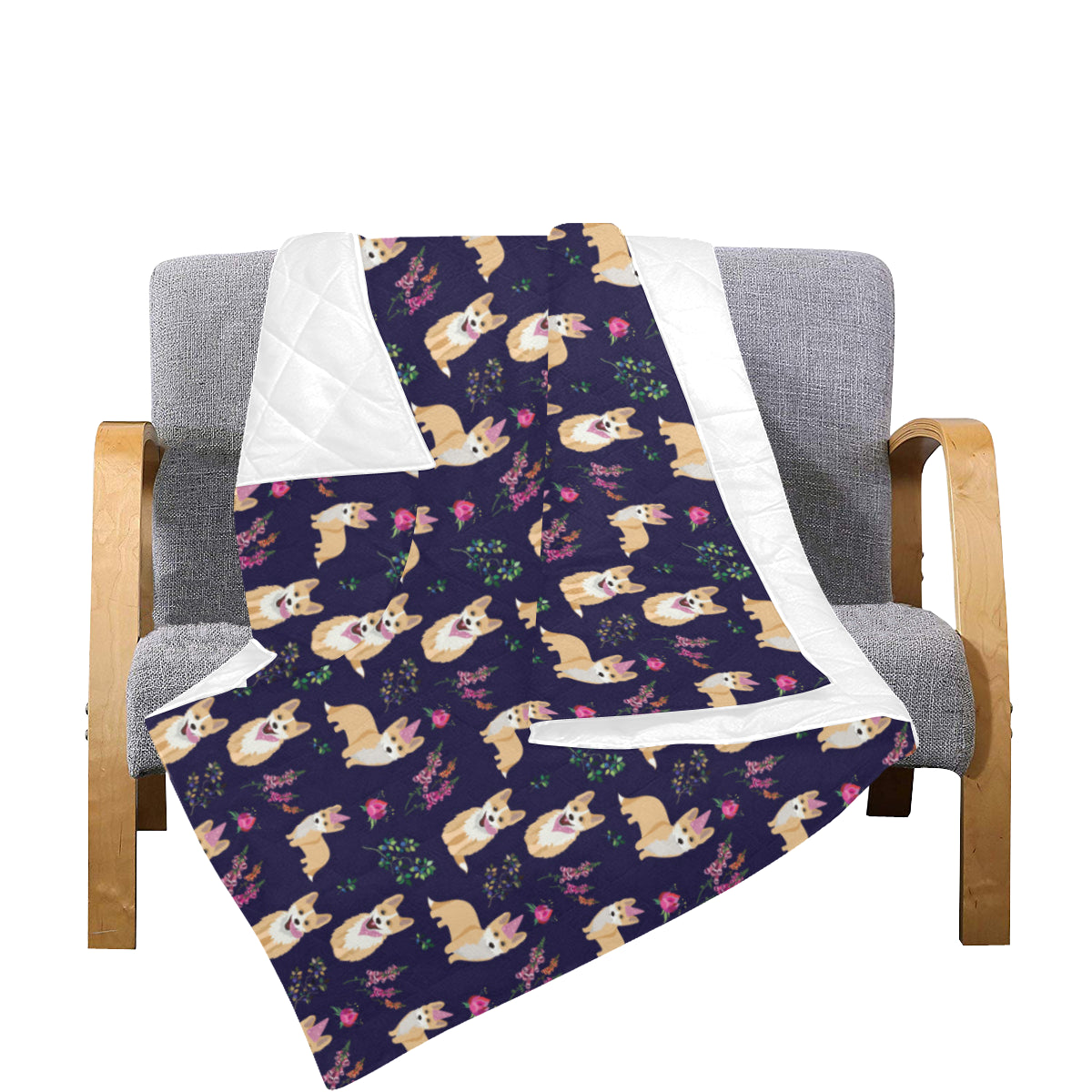 Pembroke Welsh Corgis Pattern Print Design A06 Premium Quilt