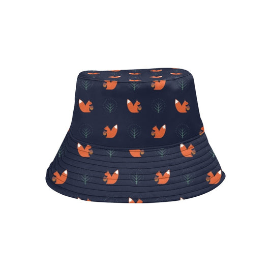 Squirrel Print Design LKS303 Unisex Bucket Hat