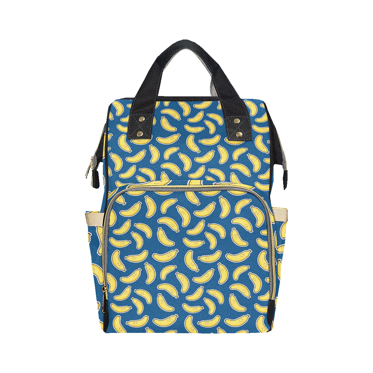 Banana Pattern Print Design BA03 Diaper Bag Backpack