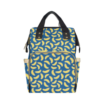 Banana Pattern Print Design BA03 Diaper Bag Backpack