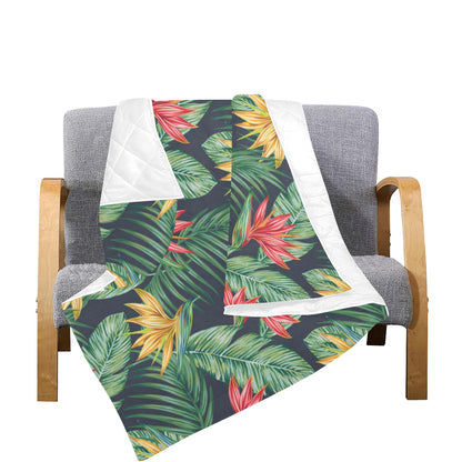 Bird Of Paradise Pattern Print Design BOP09 Premium Quilt