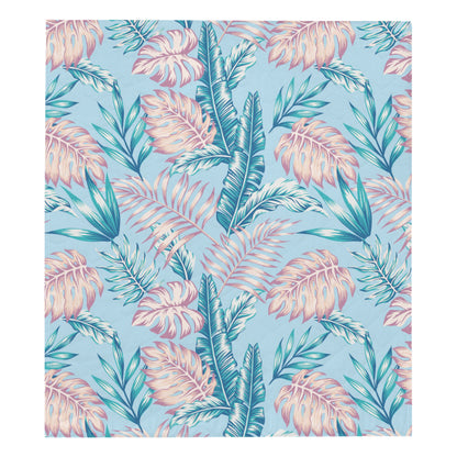 Tropical Flower Pattern Print Design TF01 Premium Quilt
