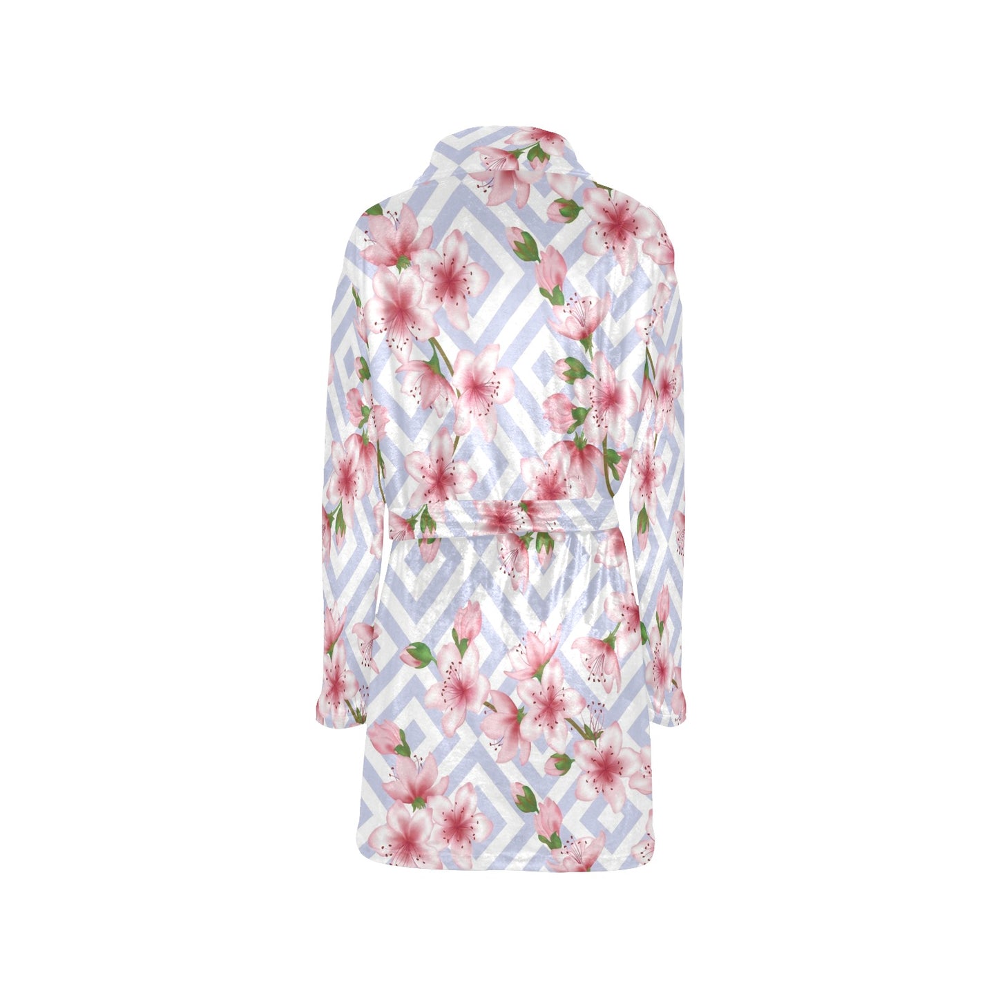 Cherry Blossom Pattern Print Design CB07 Women's Fleece Robe