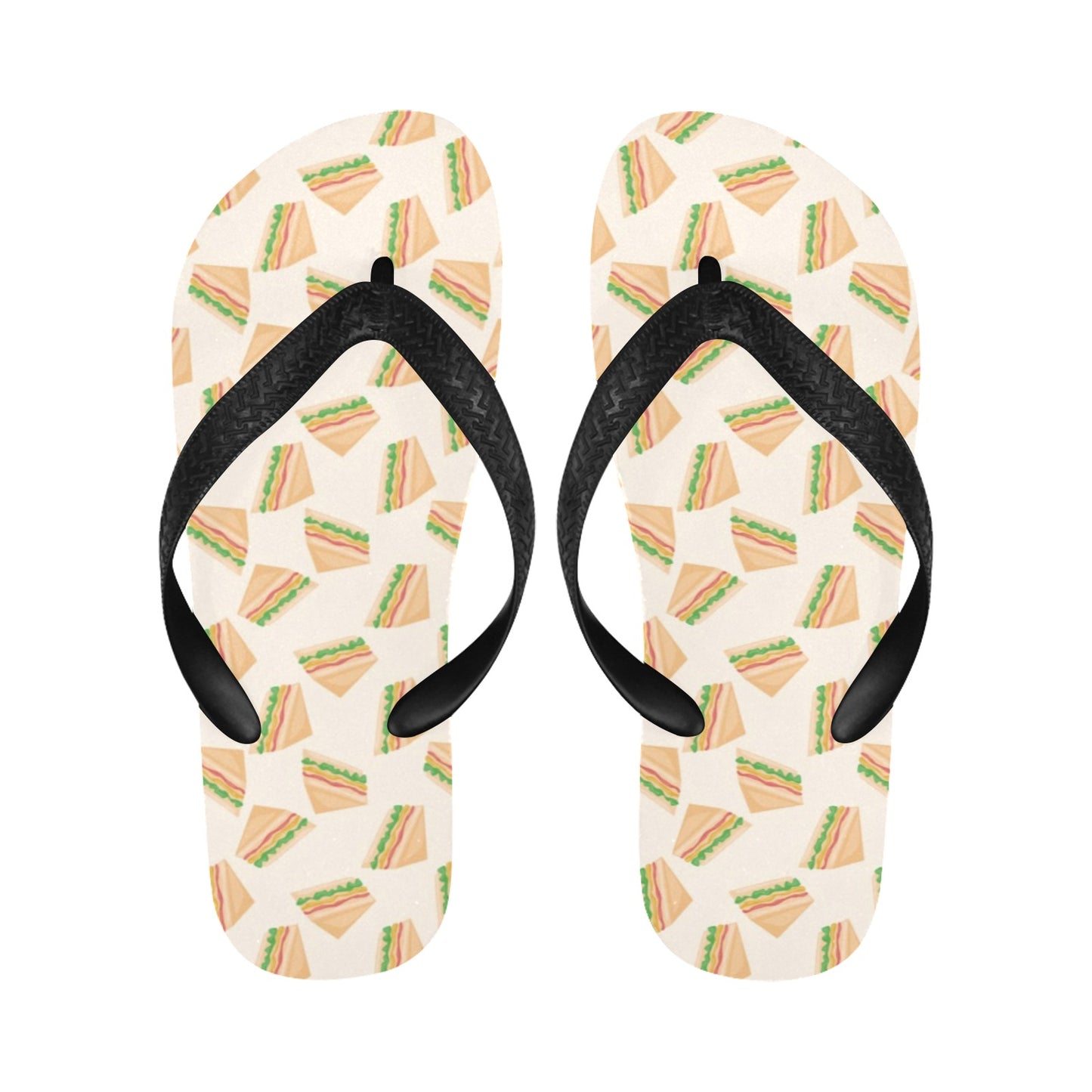 Sandwich Print Design LKS301 Flip Flops