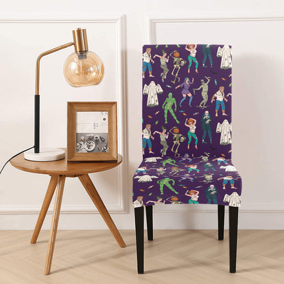 Creepy Zombie Print Design LKS302 Dining Chair Slipcover