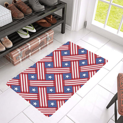 American flag Pattern Rubber Doormat