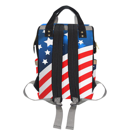 American flag Style Diaper Bag Backpack