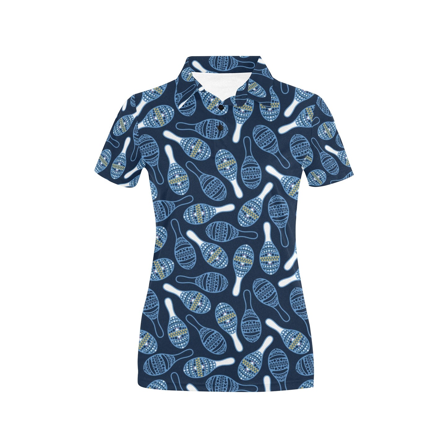 Maracas Print Design LKS401 Women's Polo Shirt