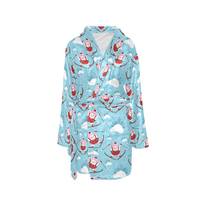 Ski Print Design LKS309 Women's Fleece Robe