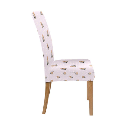 Yorkshire Terriers Print Design LKS302 Dining Chair Slipcover