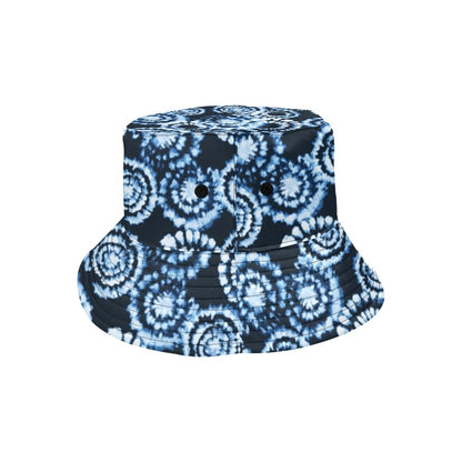 Tie Dye Dark Blue Print Design LKS306 Unisex Bucket Hat