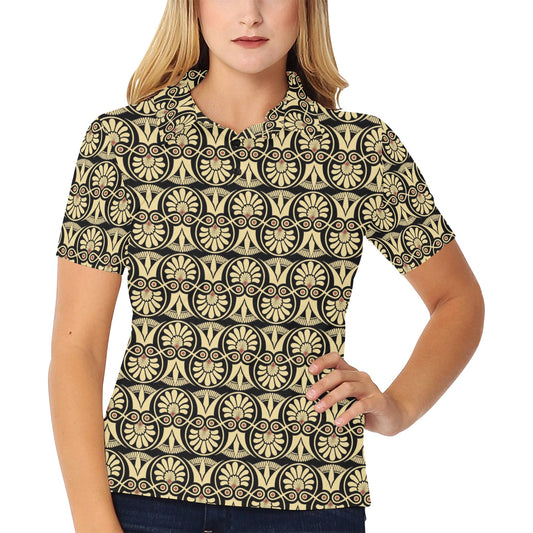Ancient Greek Print Design LKS3014 Women's Polo Shirt