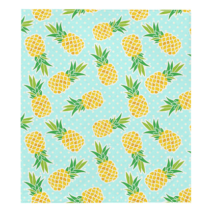 Pineapple Pattern Print Design PP01 Premium Quilt