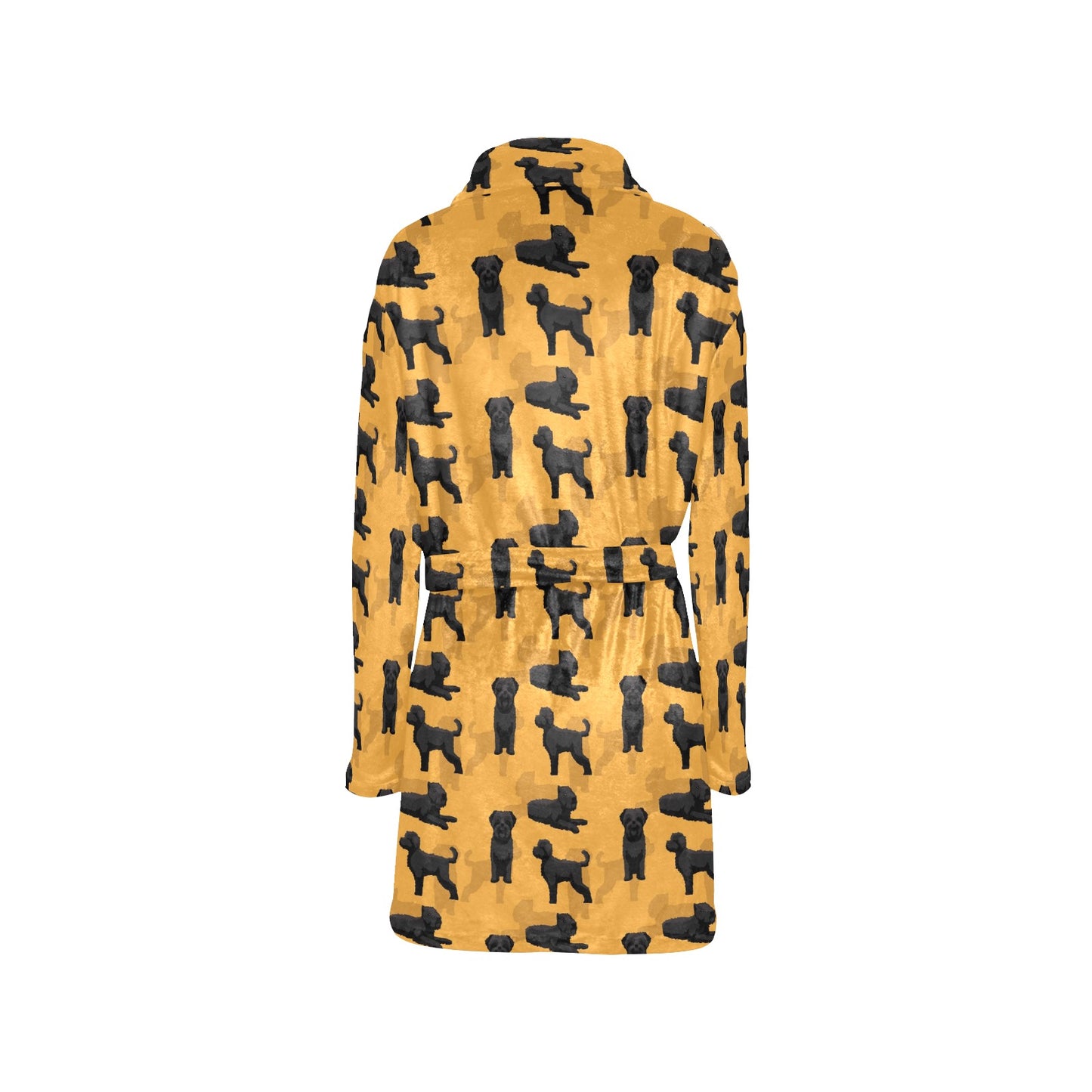 Bouviers des Flandres Pattern Print Design 01 Women's Fleece Robe