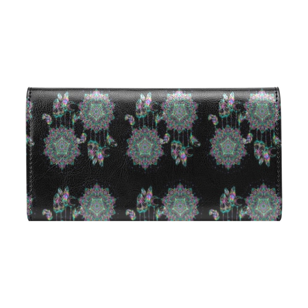 Dream Catcher Colorful Hand Draw Women's Trifold Wallet
