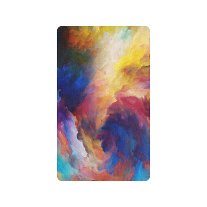 Vortex Twist Swirl Water Color Design Rubber Doormat