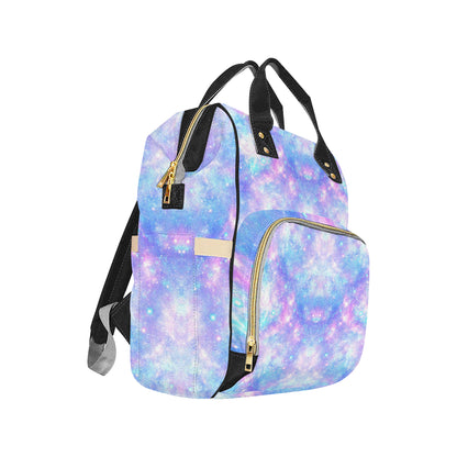 Galaxy Stardust Pastel Color Print Diaper Bag Backpack