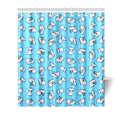Cow Pattern Print Design 01 Shower Curtain