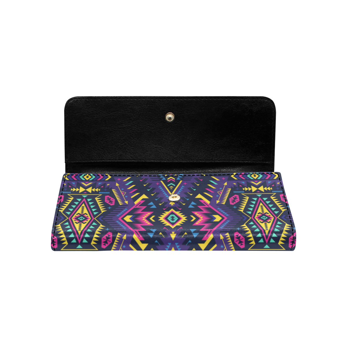 Aztec Pattern Print Design 07 Women's Trifold Wallet