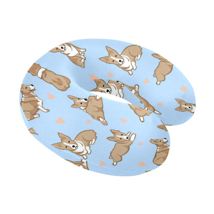 Pembroke Welsh Corgis Pattern Print Design A05 U-Shaped Travel Neck Pillow