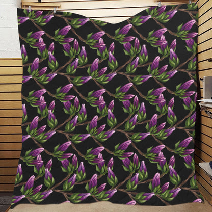 Magnolia Pattern Print Design MAG010 Premium Quilt