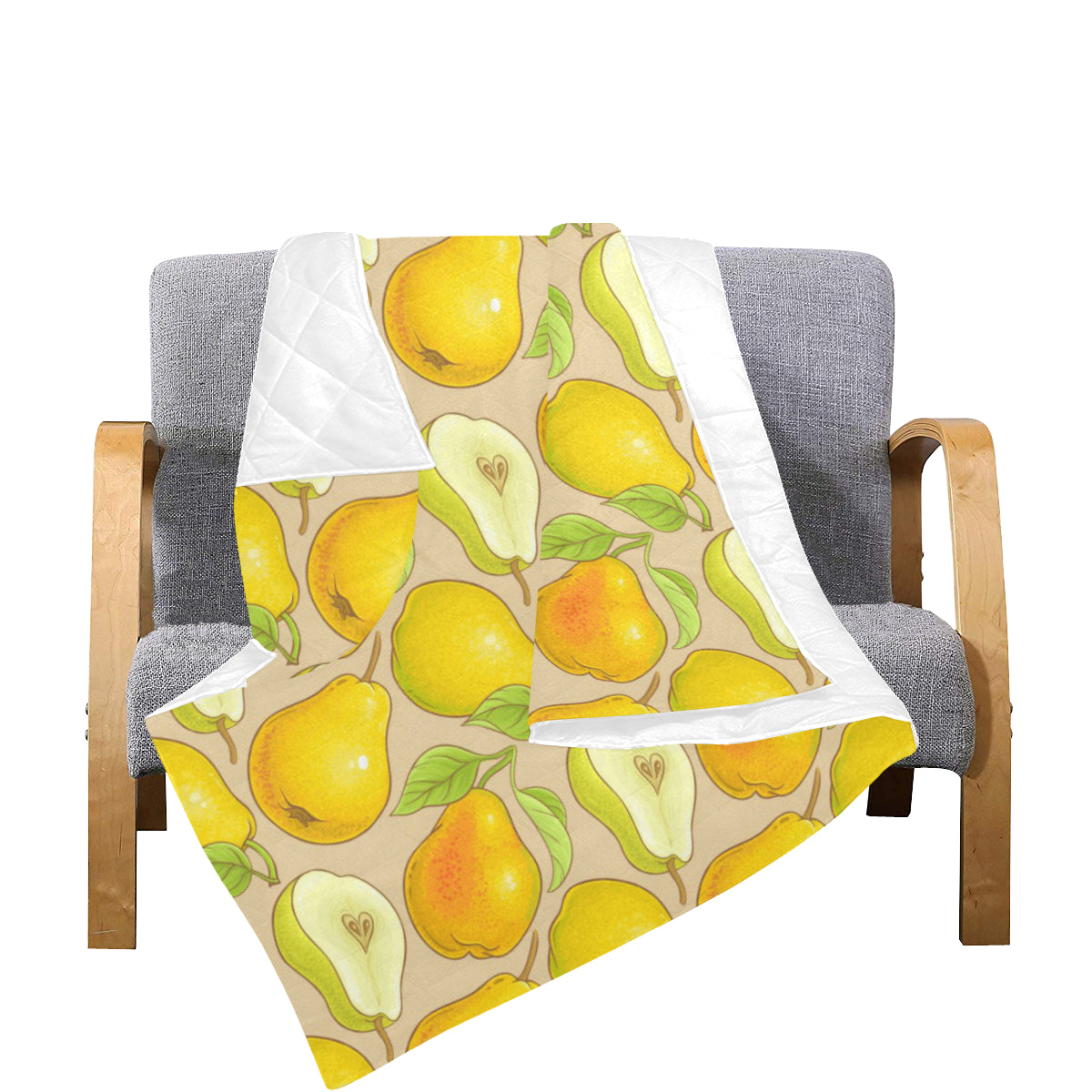 Pear Pattern Print Design PE05 Premium Quilt