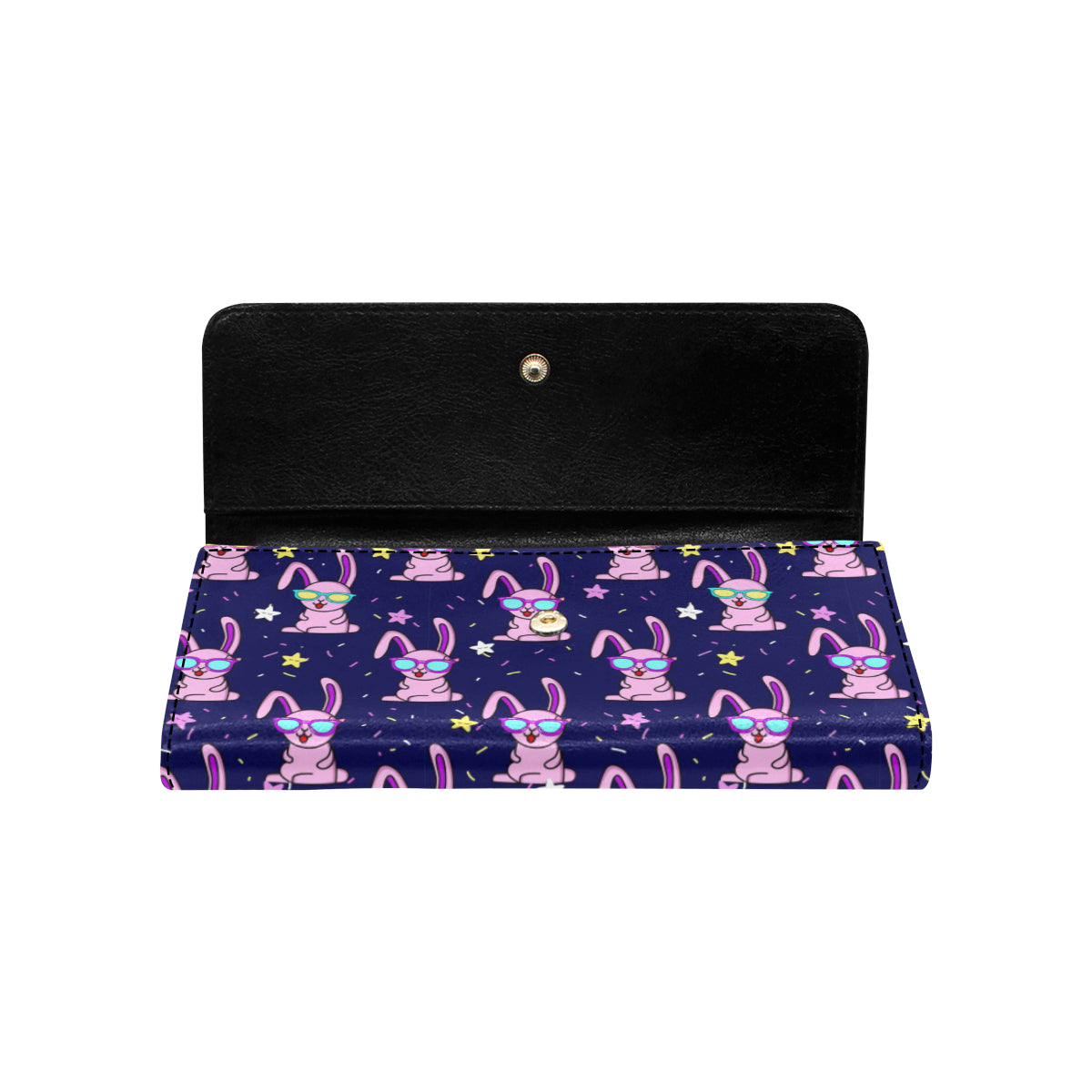 Rabbit Baby Pattern Print Design RB015 Women's Trifold Wallet