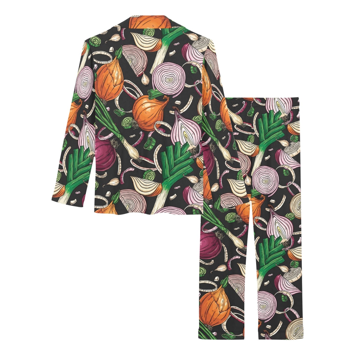 Onion Pattern Print Design A03 Women's Long Pajama Set