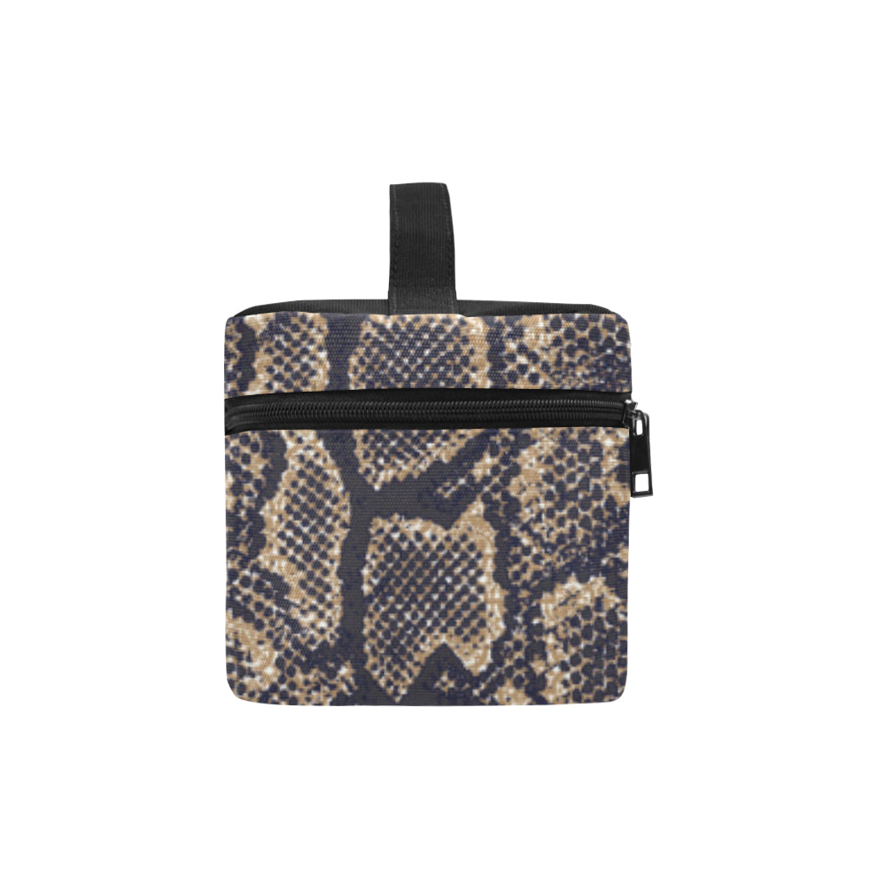 Snake Skin Pattern Print Makeup Bag