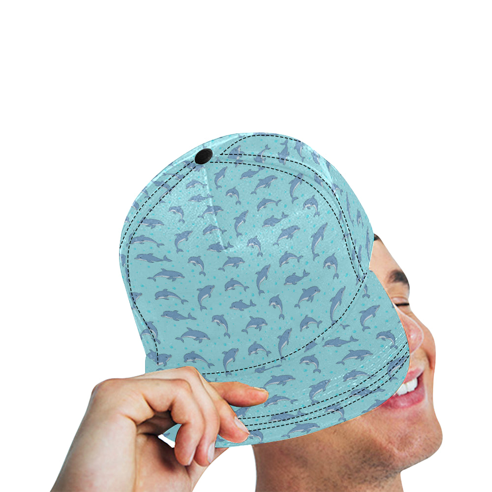Dolphin Baby Cute Print Pattern Snapback Cap