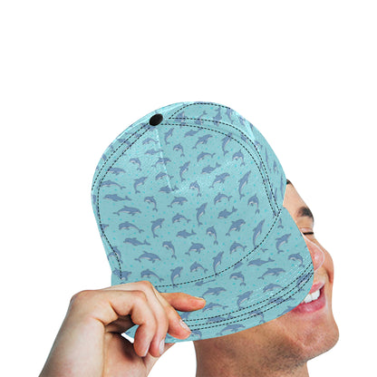 Dolphin Baby Cute Print Pattern Snapback Cap