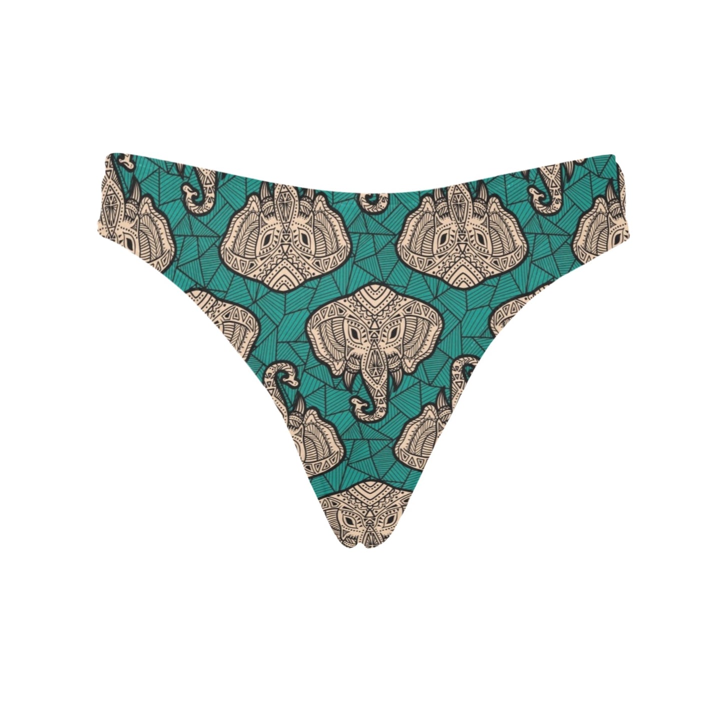 Boho Head Elephant Women's Thongs