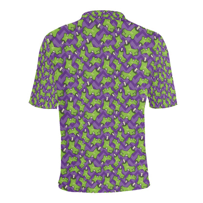 Zombie Foot Design Pattern Print Men Polo Shirt