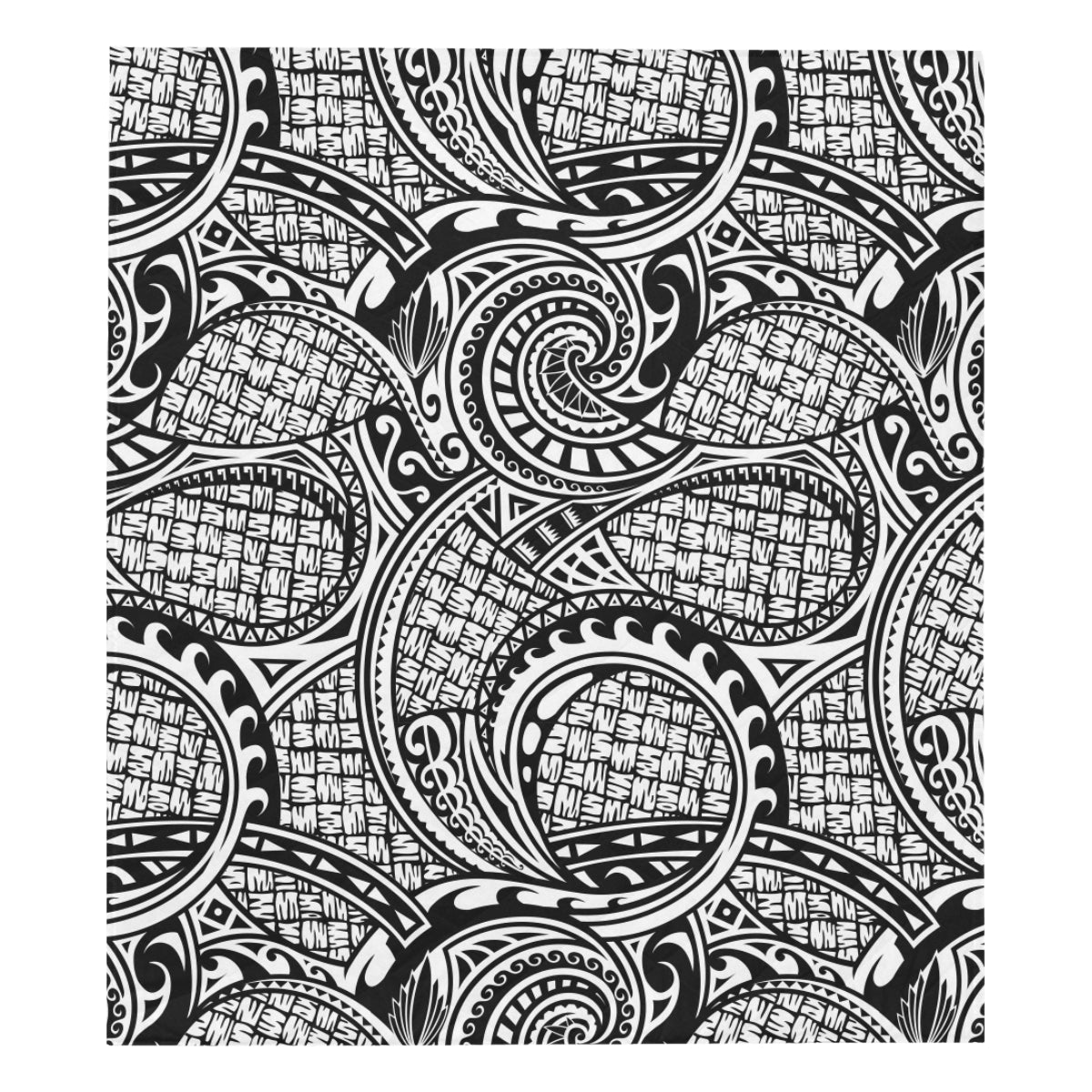 Polynesian Tribal Pattern Premium Quilt