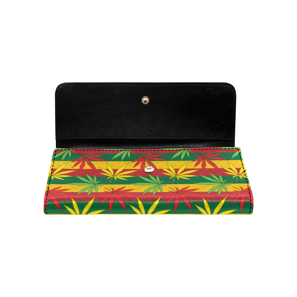 Rasta Pattern Print Design A03 Women's Trifold Wallet