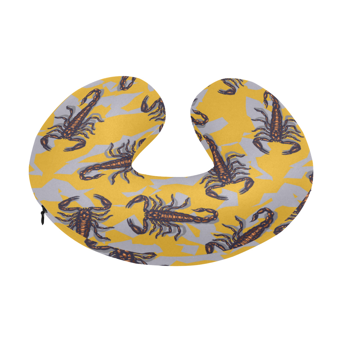 Scorpion Pattern Print Design 01 U-Shaped Travel Neck Pillow