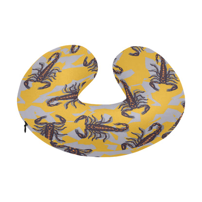Scorpion Pattern Print Design 01 U-Shaped Travel Neck Pillow
