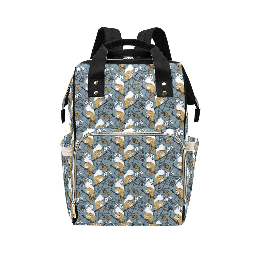 Squirrel Print Design LKS305 Diaper Bag Backpack