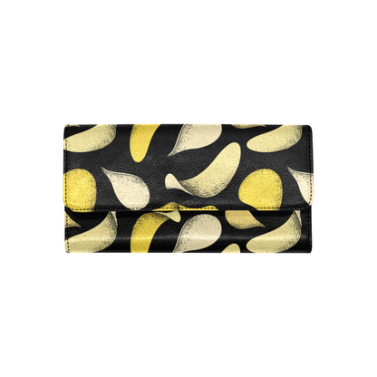 Potato Pattern Print Design A02 Women's Trifold Wallet