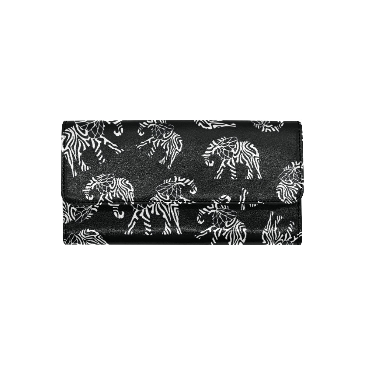 Elephant Tribal Women's Trifold Wallet