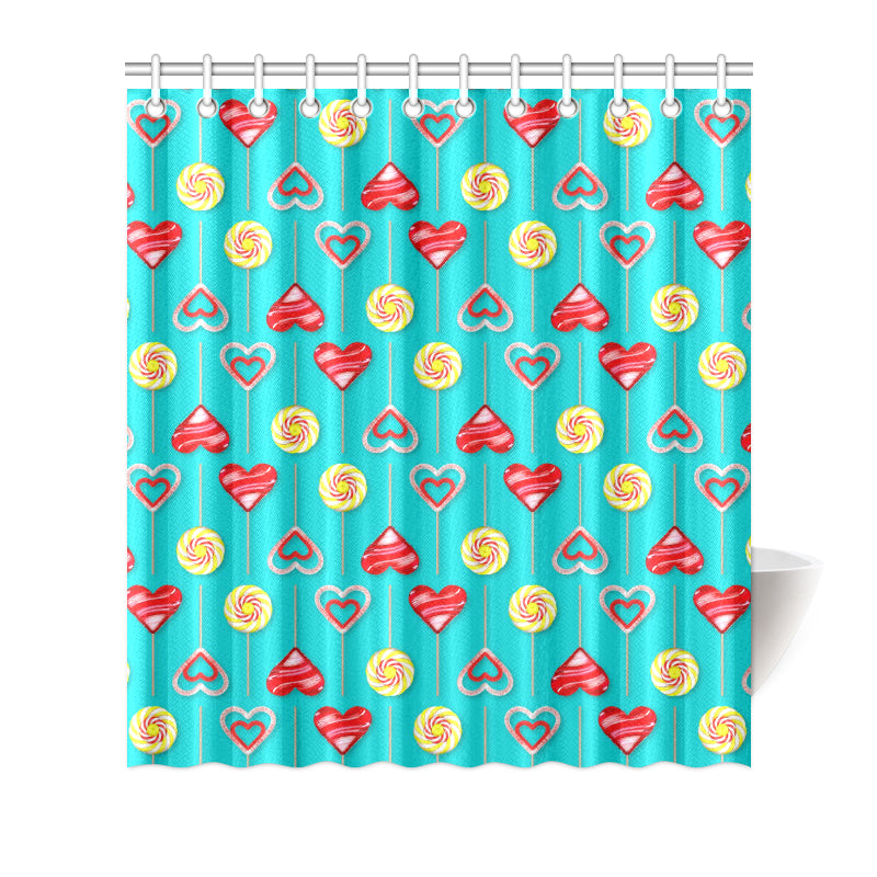 Lollipop Pattern Print Design LL06 Shower Curtain