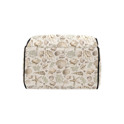 Seashell Print Design LKS304 Diaper Bag Backpack