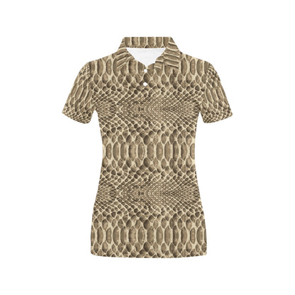 Python Pattern Print Design A02 Women's Polo Shirt