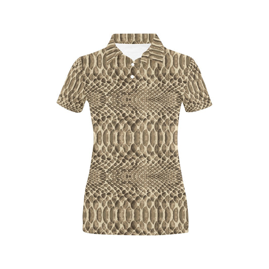 Python Pattern Print Design A02 Women's Polo Shirt