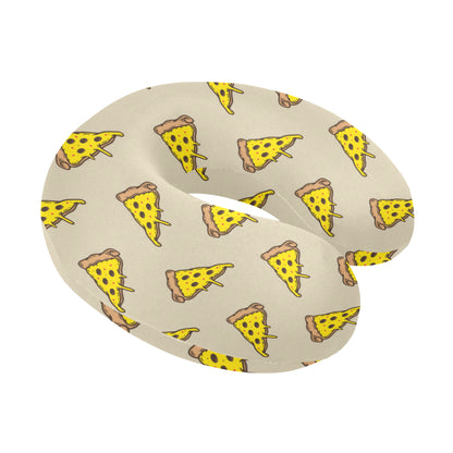 Pizza Pattern Print Design A04 U-Shaped Travel Neck Pillow