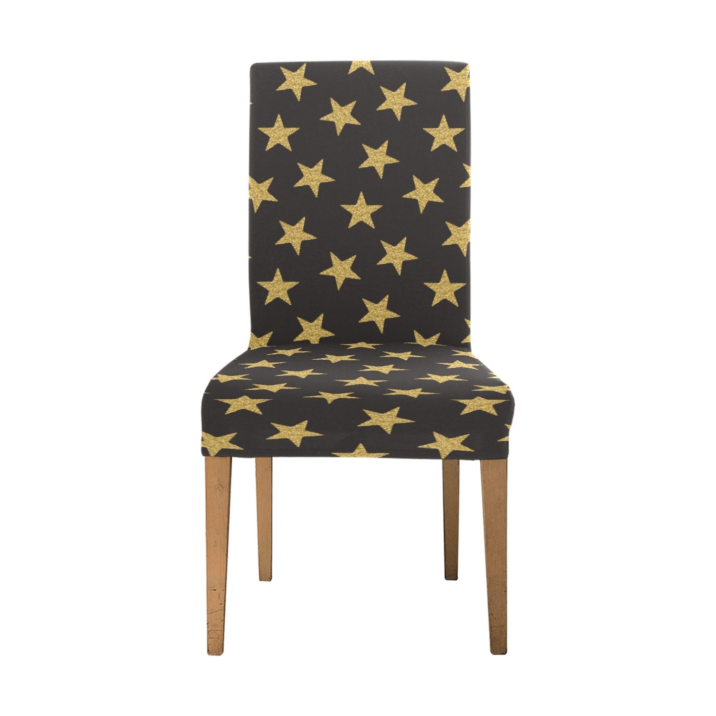 Star Gold Print Design LKS302 Dining Chair Slipcover
