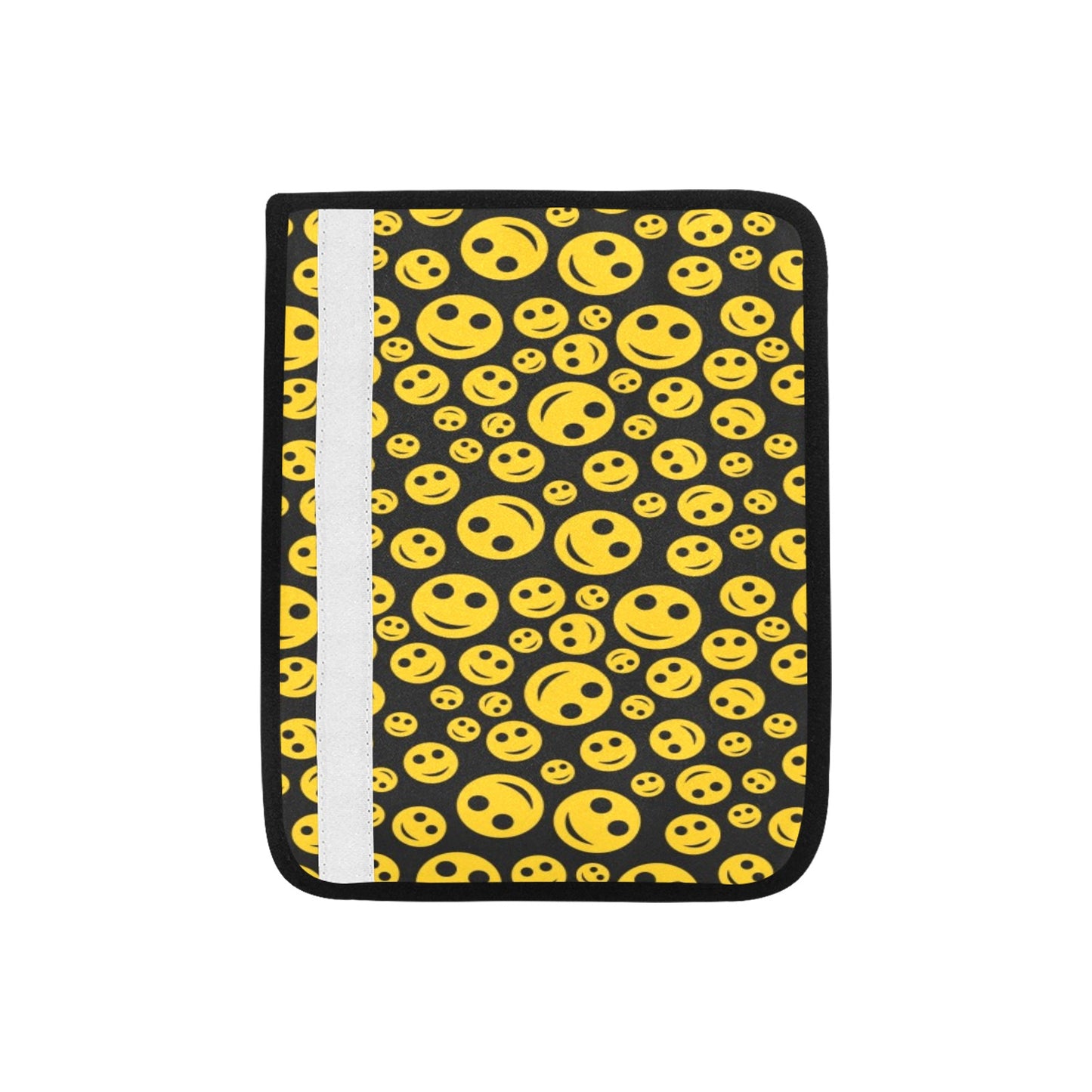 Smiley Face Emoji Print Design LKS304 Car Seat Belt Cover